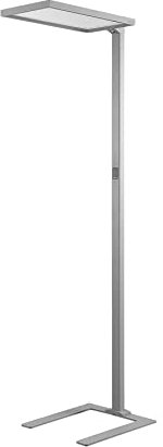 Arcchio LED Büro Stehlampe dimmbar, Bewegungsmelder, Tageslichtsensor, Bürolampe Stehleuchte Uplight Downlight 4000K, Deckenfluter, Standleuchte Office