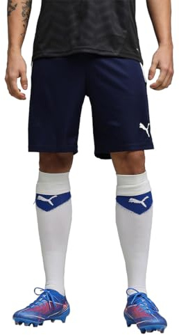 PUMA Homme Teamliga Casual Shorts, Bleu Foncé (Peacoat-puma White), M EU