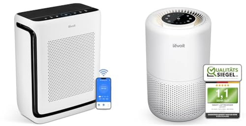 LEVOIT Luftreiniger Allergiker mit Tiermodus & Luftreiniger HEPA Filter für Allergiker, Luftfilter gegen Schimmel Staub Pollen Tierhaare