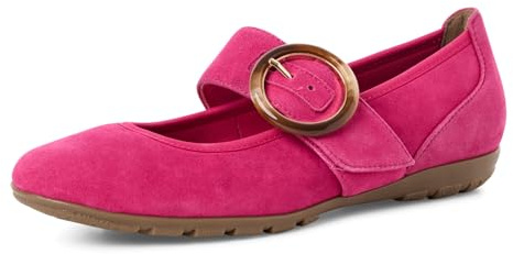 Marco Tozzi Ballerine da Donna in Pelle con Chiusura in Velcro, Rosa., 38 EU