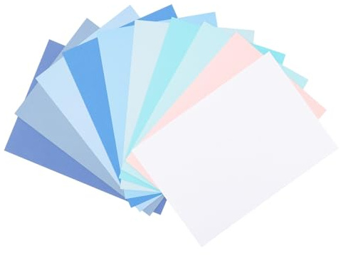 Florence Cardstock Kartong 216 g- Hantverkskartong A4 - Hantverkspapper 40x med 10 Färger - Pyssel Scrapbookpapper med Textur för Korttillverkning, Stansning och Pappershantverk