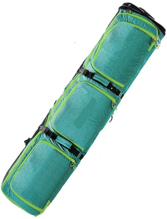 SDIUAKBV Snowboardväska vadderad snowboardväska med hjul, justerbar längd 63–75 tum, för flygresor, lastkapacitet 100 l (färg: 02)