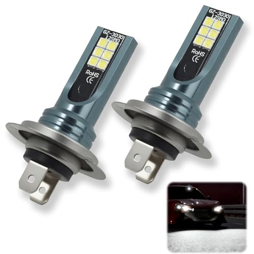 Piaeny H7 LED Headlight Bulb, High-Brightness Car Light Upgrade with Waterproof Design, Easy Plug-and-Play H7 Headlight Fit for Clear Night Driving and Reliable LED Road Illumination