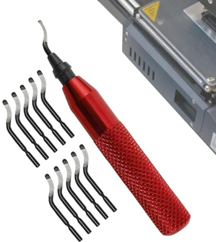 Herramienta de desbarbado de metal – Accesorios ergonómicos Juego de acero de alta velocidad | Preciso borde interior mecanizado tubo de cobre resina de metal artesanía para principiantes instalación