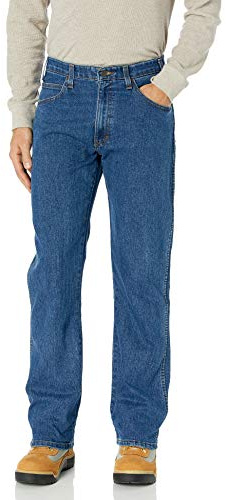 Dickies mens Active Waist 5-pocket Flex Performance Pants Jeans, Stonewashed Indigo Blue, 30W x 30L US