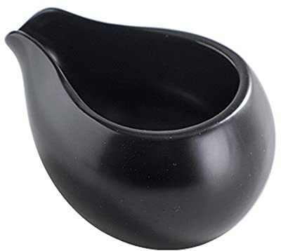 Salsera de 100 ml Salsera con Boca pequeña Apta para Horno microondas y lavavajillas Salsera Salsera (Negro)