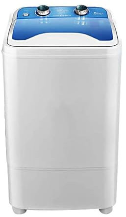 Lavadora Carga Superior Lavadora portátil Hogar Solo Barril Lavadora de Ropa Compacta Pequeña 7KG Capacidad Lavado/Deshidratación Programada con Un Solo Clic Limpieza Profunda (Blue)