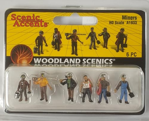 Woodland Scenics A1933 Minenarbeiter Kumpel Bergwerk Mine Erzförderung Figuren Spur H0 HO 1:87