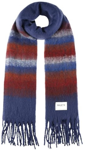 Barts Tylur Soft Schal Damenschal Winterschal Fransenschal (One Size - dunkelblau)