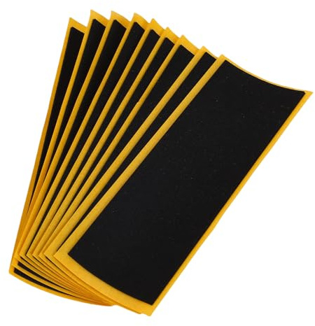 50 St Skum Grip Tape Finger Skateboards, Quality Non Slip Mini Fingerboard Black Wood Adhesive Stickers