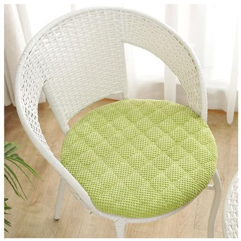 YYDSWTW Anti Slip Round Chair Cushion Seat Stool Pad Washable Soft Removable Cover Upholstered for Bar Stools Cushions Green 19.5 in