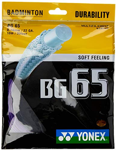 YONEX BG 65 Badminton String (Violet) (10m)