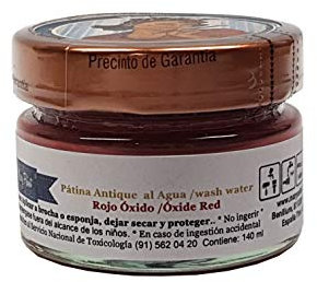 Mary Paint | Patinas Antique acabados muebles 140ml al agua (Rojo Oxido)