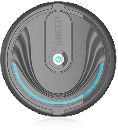 Robot Vacuum Cleaner, 2 in 1 Household Automatic Smart Robotic Sweeping & Mopping Ultra Slim Quiet, with 360°Smart Sensor Protection, Anti-Collision Sensor, For Pet Hair, Hard Floor, Carpets