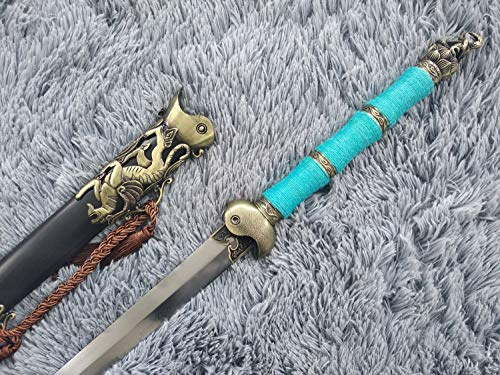 Custom Handmade Damascus Steel Handmade Chinese Eight Trigrams Tai chi Sword Sharp Blade