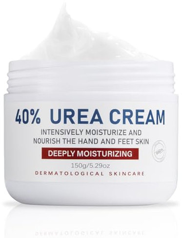 OUKEYA Urea-Creme 40 Prozent für Fuß und Hände, Urea Cream, Urea-Fuß, Fußcreme, Harnstoffcreme für Trockene, Rissige Füße, Anti Hornhaut, 40 Pro Urea-Lotion für Fersen, Ellenbogen, Maximaler Stärke