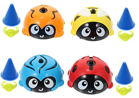 TOYANDONA 4 Stück Kreisel Spielzeug Neuheit Tops Top Spielzeug Weihnachtstütenfüller Gaming-top- Babyoberteil Mit Rotierenden Kreiseln Draußen Kind Wagen Plastik
