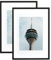 Atryinous Bilderrahmen A3 29,7x42 Schwarz Holz Rahmen Mit Passepartouts for DIN A4 21x30cm Fotos zum Aufhängen/Stellen für Fotos/Plakate/Collagen Modern Photo 2er set