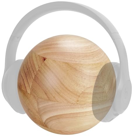 GEEKRIA Soporte de madera para auriculares, soporte para auriculares de pared, colgador para auriculares supraaurales, compatible con Bose, Sony, JBL, Beats, AKG
