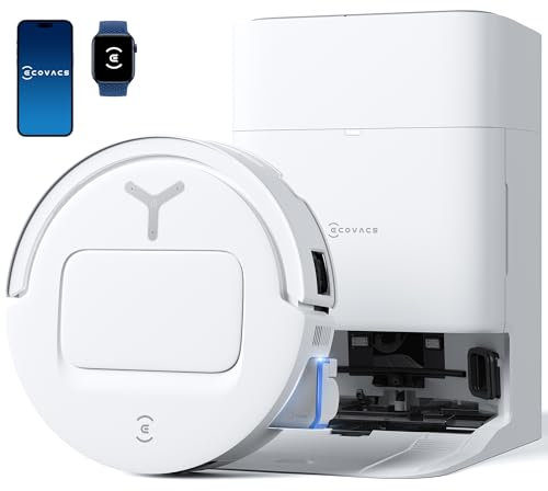 ECOVACS DEEBOT T80 OMNI Saugroboter mit Wischfunktion, 18.000 Pa, OZMO ROLLER Wischwalze mit kontinuierlicher Frischwasser-Selbstreinigung, ZeroTangle 3.0, Moppwäsche mit 40-75℃ heißem Wasser, Weiß