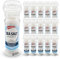 SOL 16pk Bulk Sea Salt Grinder 110g, Pure Coarse Crystals in a Glass Bottle, Perfect for Home Cooks, Pro Chefs or Food Businesses, Ideal for Cooking and Seasoning, Hassle-Free and Convenient Supply