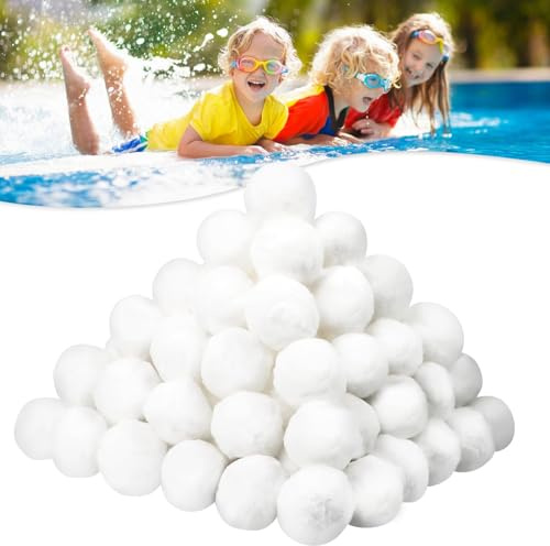 Vasey Sfere Filtranti per Piscina 1000 g, sostituisce 30 kg di sabbia filtrante e sabbia di quarzo, riutilizzabile per accessori per piscine, detergente per piscine, filtro a sabbia per acquari