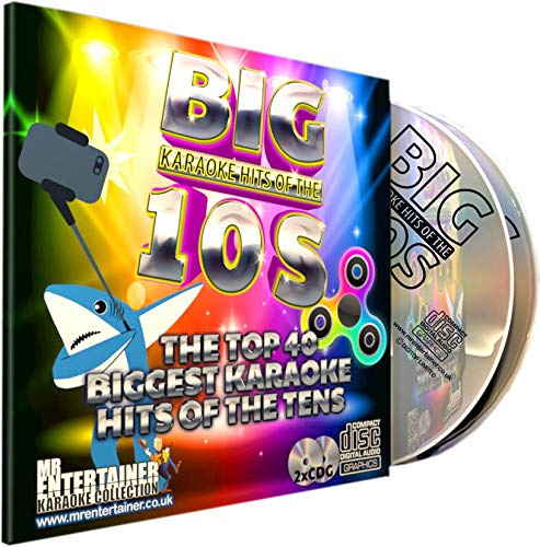 Mr Entertainer Big Karaoke Hits of The 10's (Tens) - Double CD+G (CDG) Pack. 40 Pop Songs