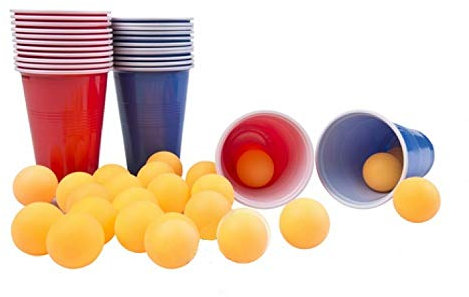 Guizmax Bier-Pong 24 Becher 24 Kugeln