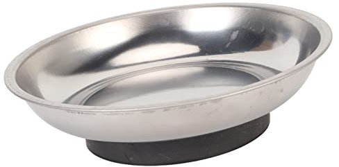 Magnetische Nadelschale, Edelstahl, Starker Magnet, Tragbar, Stabil, Magnetischer Nadelhalter Zum Nähen, Handarbeiten, DIY-Projekte (Rund (4,3 x 1,2 Zoll))