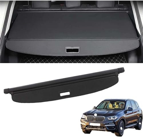 TENREV Laderaumabdeckung Kofferraum Schutz Abdeckung Cargo Cover Ersatz für BMW X3 (G01) SAV 2017 Ausziehbar Kofferraumabdeckung Rollo