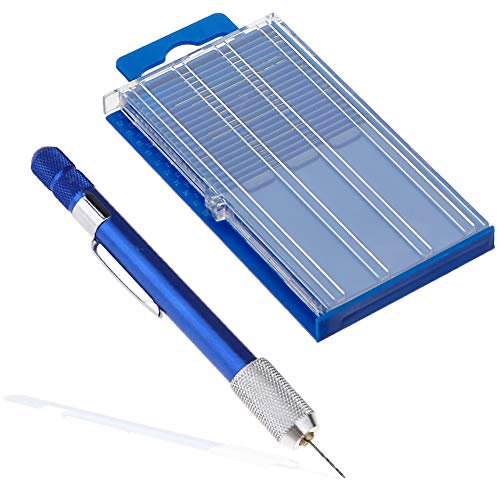 Saipor Handbohrer Mini Bohrmaschine Pin Vise Handbohr mit 20 Stück Spiralbohrer Bits Set 0,3-1 mm HSS Mini-Mikrobohrer Set Twist Drill für DIY, Holz, Schmuck, Harz, Plastik, Knochen