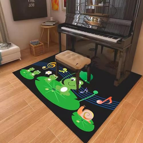 Schallschutz Klavier Teppich, Bodenschutzmatte Rutschfester Rechteckig, Schallschutzmattefür Bass Drum Snare Rug Elektronische Trommel Jazztrommel Klavier Antivibrationsmat(Size:160X70CM,Color:D)