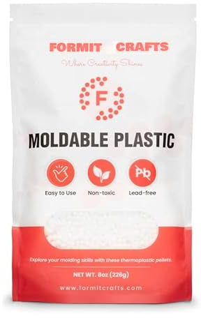 Thermoplastic Beads - 8 oz Polymorph Plastic Pellets(Made in E.U) - Reusable Moldable Plastic Beads - Melting Plastic Pellets for Modeling, DIY Craft (1)