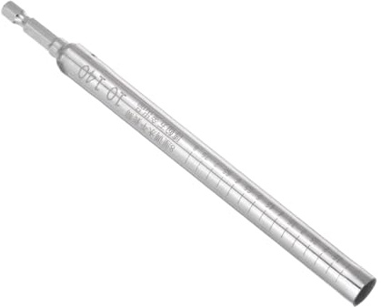 CoCud Hueco Socket, Tamaño de 10mm, Longitud de 140mm, Vástago Hexagonal de 1/4, Llave de Tuerca de Potencia de 6 Puntos de Cambio Rápido para Espacios Profundos