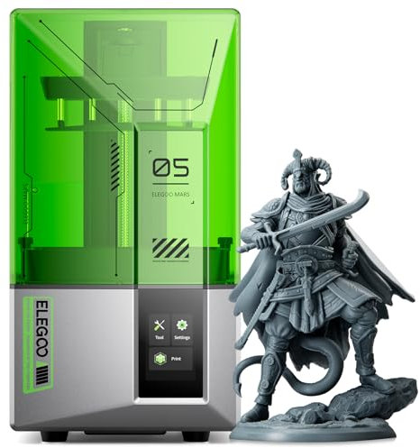 ELEGOO Mars 5 Resin 3D Drucker mit 4K-Mono-LCD, Auto-Leveling, Intelligente Fehlererkennung, MSLA Desktop-3D-Drucker mit einem Druckvolumen von 143,43 x 89,6 x 150 mm³