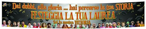 Striscione in PVC 300x50 cm - Tema Laurea