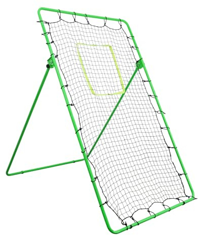 Makamsui Red de rebote de béisbol, 4 x 7 pies, rebotador de béisbol con ángulos ajustables, red de rebote de béisbol para voleibol, béisbol y práctica de fútbol en el patio trasero para niños y