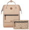 Cabaïa - Adventurer Rucksack Lobito Maxi 23L - Wasserabweisend - Laptopfach bis zu 15 Zoll - 2 Vordertaschen - vegan zertifiziert - Rucksack für Reisen und Arbeit, Damen & Herren - Beige