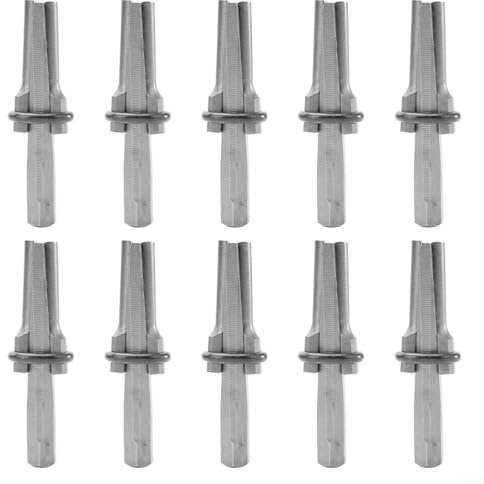 Springwillfly Cuña de metal y cuña de plumas fijadas 10 piezas de 58 pulgadas para herramientas para una separación eficaz de rocas y piedras