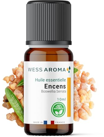 Huile Essentielle d'Encens Oliban 10ML - Bien-être & Diffusion - 100% Pure, Naturelle et Intégrale - Chémotypée HEBBD - Analysée et conditionnée en France