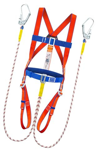 Xijobido Imbracatura Di Sicurezza - Kit Imbracatura Di Sicurezza Per Tetti Pesante,Strumenti Ergonomici Con Cordino Assorbimpatto Per Attività All Aperto