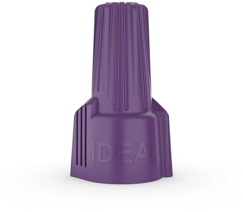 Ideal Electrical Twister Al/Cu (30-1765S) Purple Wire Connector, Bag of 10 — Aluminum-to-Copper Twist-On Wire Nuts with Antioxidant Filler