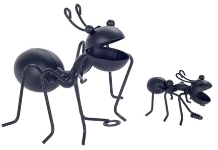 ROCKING GIFTS Figura Metal Hormiga, 7 cm, Adorno Pared para Colgar, Decoración del Hogar y Jardín, Forja