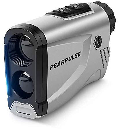 Golf Range Finder,PeakPulse LC600AG Rangefinder Golf 600 Yards Rangefinder with Slope Compensation,Flag-Lock,6X magnification,Continuous Measurement,3 Modes, for Golfers
