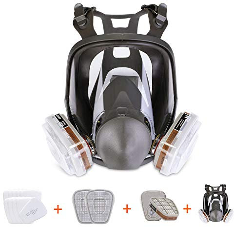 HOLULO Masque Peinture avec Filtre,Respirateur Visage à Vapeur Organique,Protection Respirateur Visage, Certification CE