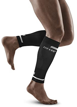 CEP - THE RUN COMPRESSION CALF SLEEVES für Herren | Stulpen für die Beine | Kompressionsstulpen Herren in schwarz zur effektiven Muskelaktivierung der Wade | Gr. III | M