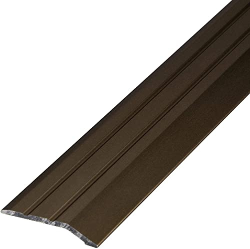 Gedotec Profilo di transizione con compensazione dell'altezza in bronzo autoadesivo | 1 pezzo profilo terminale in alluminio 900 mm