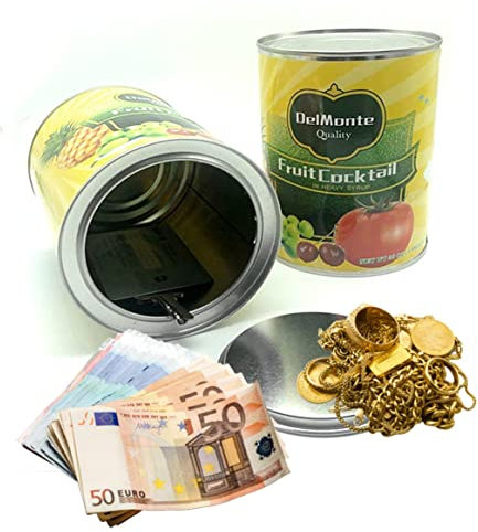 Nascondimento segreto in autentico barattolo con doppio fondo