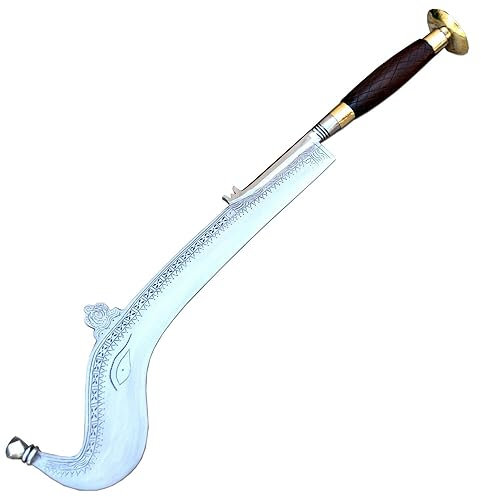 50 cm Lange Klinge, handgefertigtes Ram-Dao-Schwert, Neuauflage des traditionellen Dao-Schwerts, Nepal, historische Machete, Sammlermachete, Wikinger
