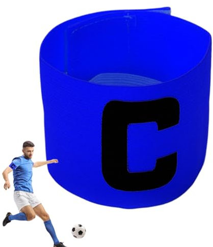 Bracciale da capitano di calcio, fascia da capitano di calcio C | Bracciali da calcio - Classic C Captain Bands - Fascia da capitano di calcio antiscivolo per giovani adulti